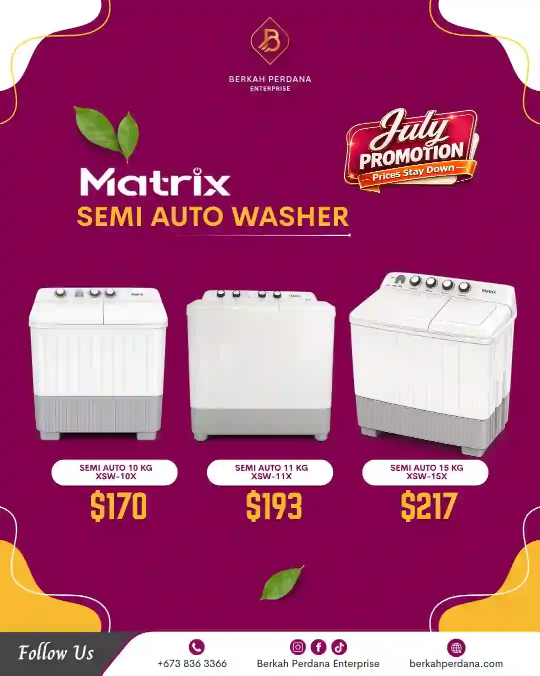 Auto Washer Set