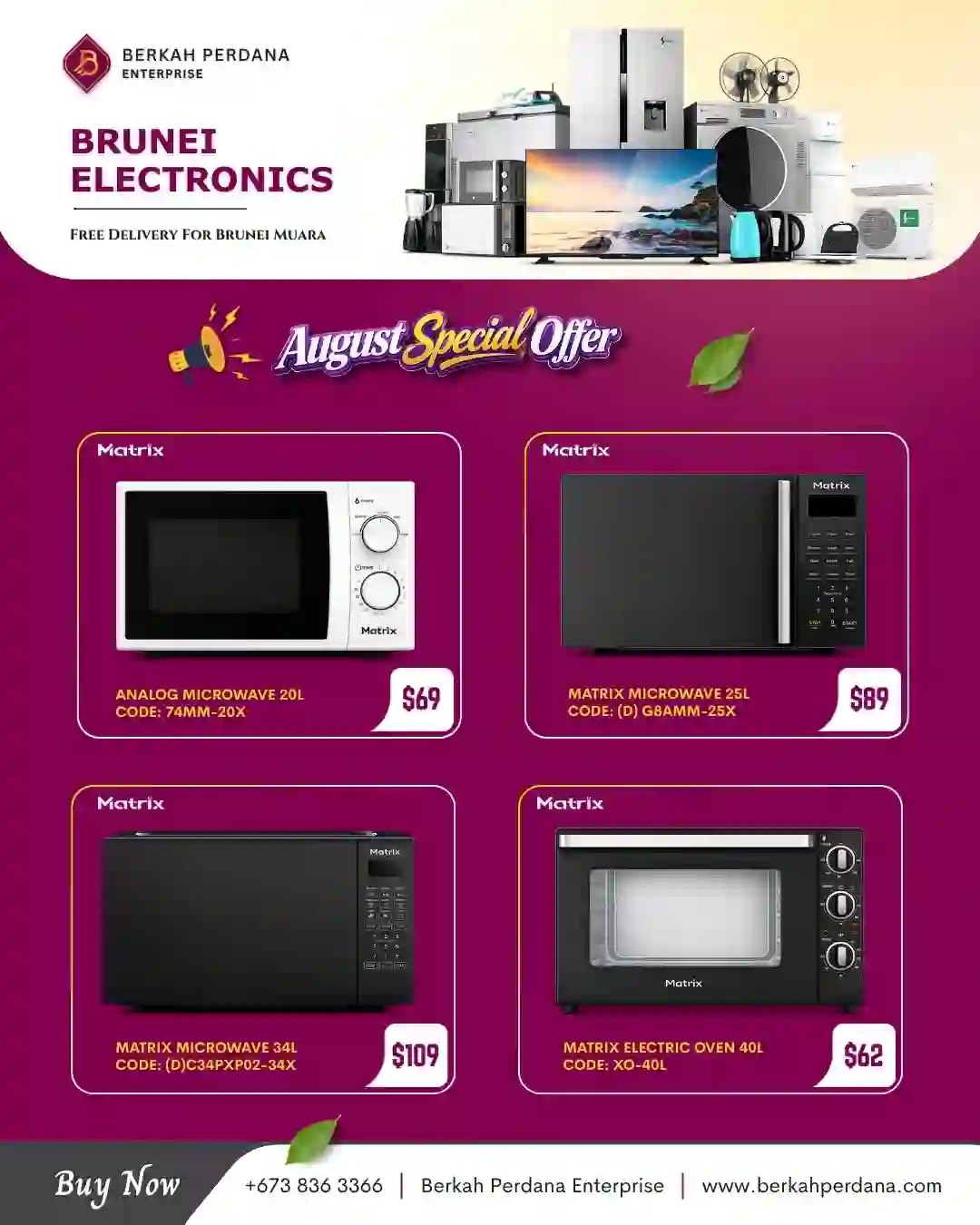 Matrix Microwave & Oven