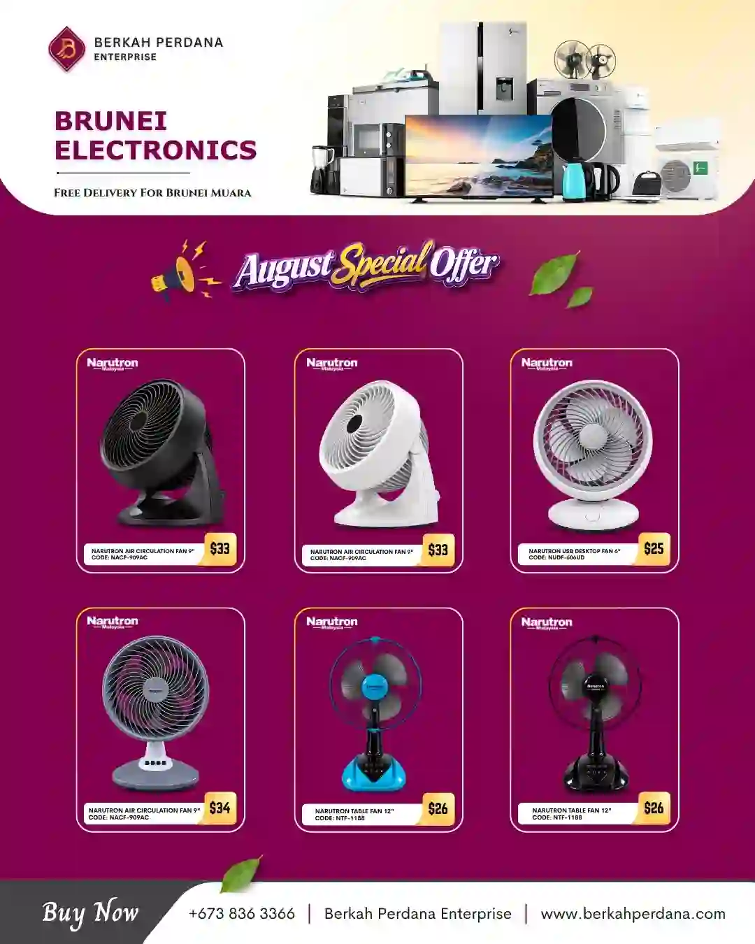 Narutron USB & Table Fan